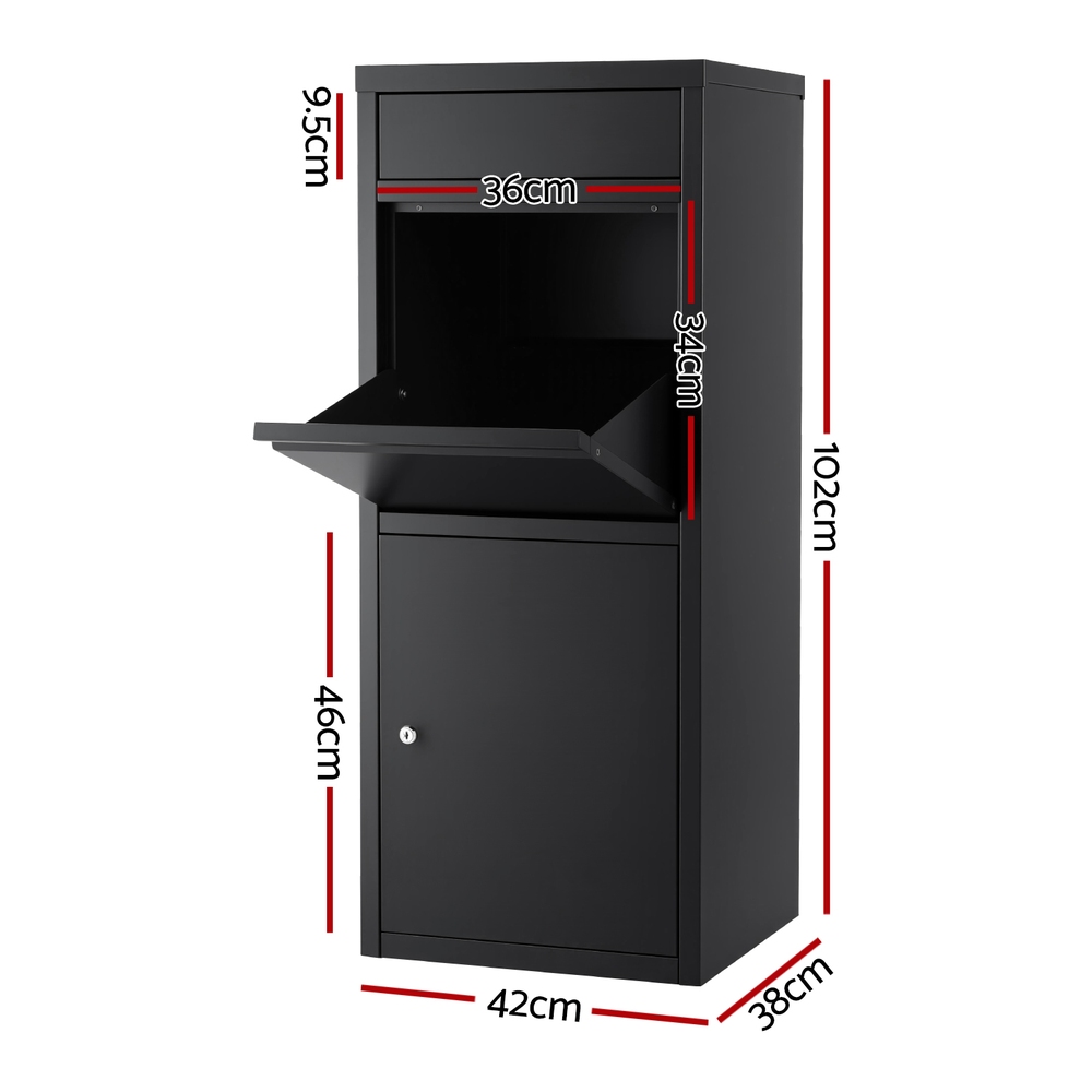 Gardeon Weatherproof Parcel Drop Box for Mailbox view 2
