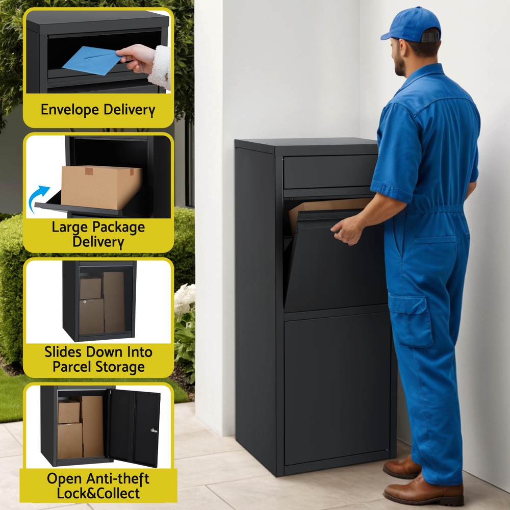Gardeon Weatherproof Parcel Drop Box for Mailbox view 4