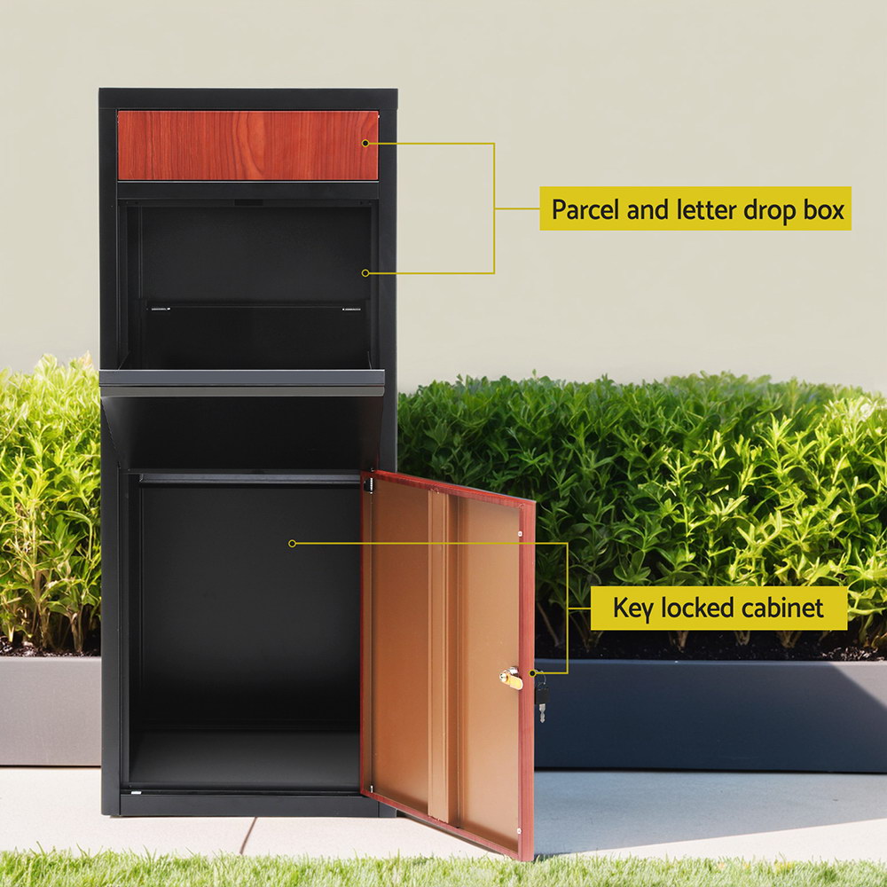 Gardeon Parcel Drop Box with Locking Cabinet view 4