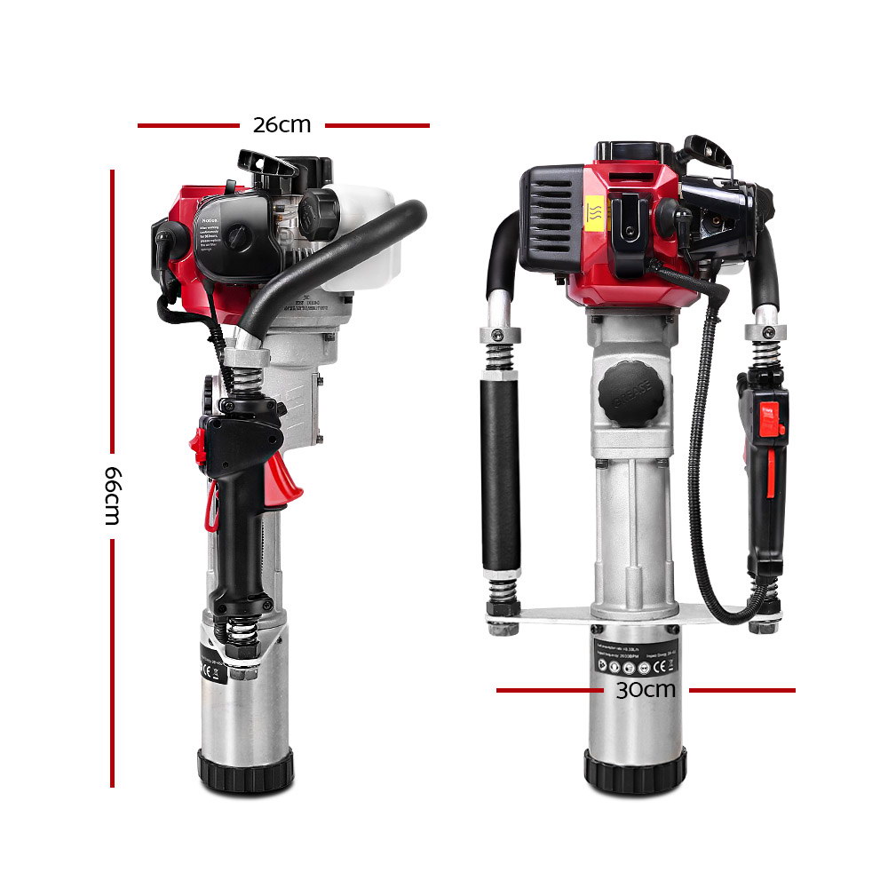 Giantz 32.7CC 2 Stroke Petrol Post Driver Rammer view 2