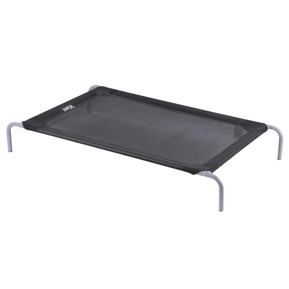 i.Pet Elevated Trampoline Dog Bed 90x137cm Black