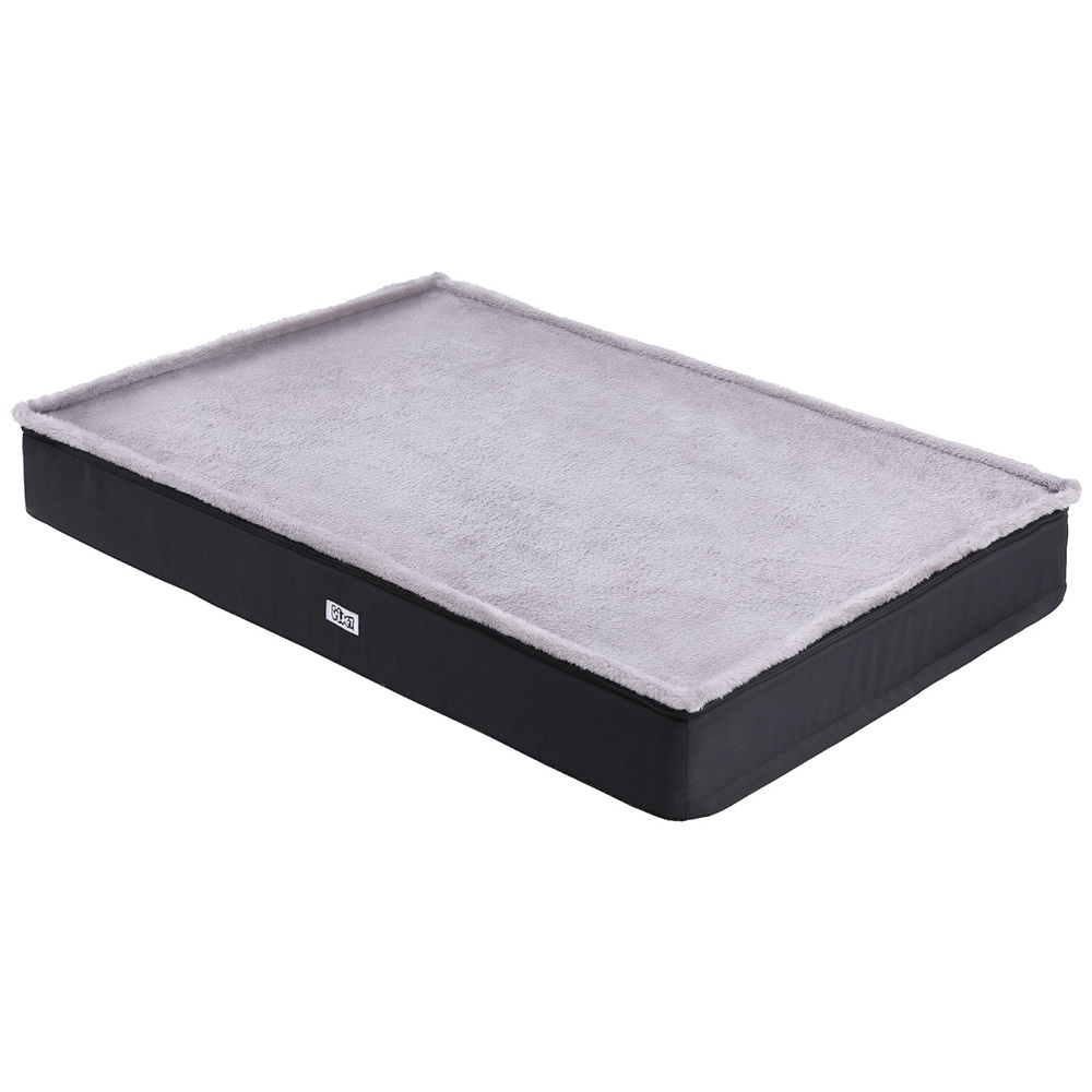i.Pet Large Pet Bed Soft Foam Washable Cover Grey