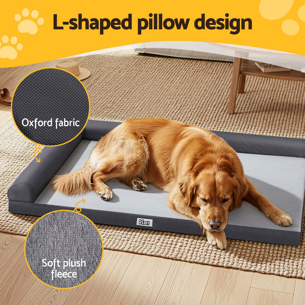 i.Pet Large Pet Bed Egg Crate Foam Platform Grey view 5