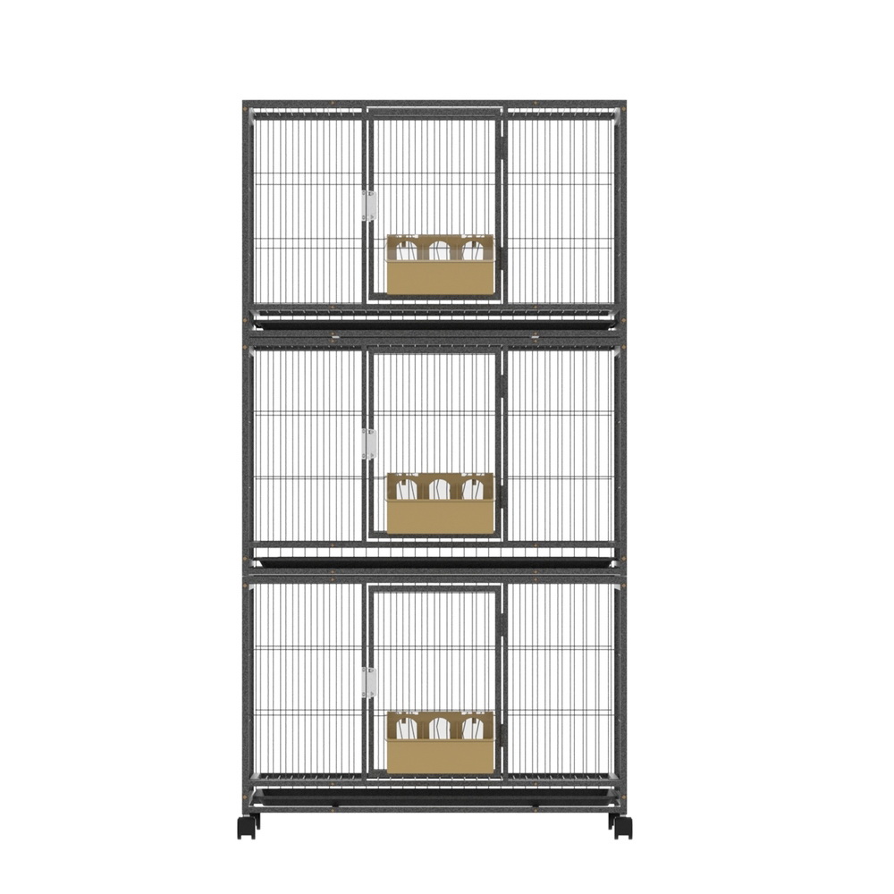 i.Pet Bird Cage Aviary Budgie Parrot Stand Wheels view 3