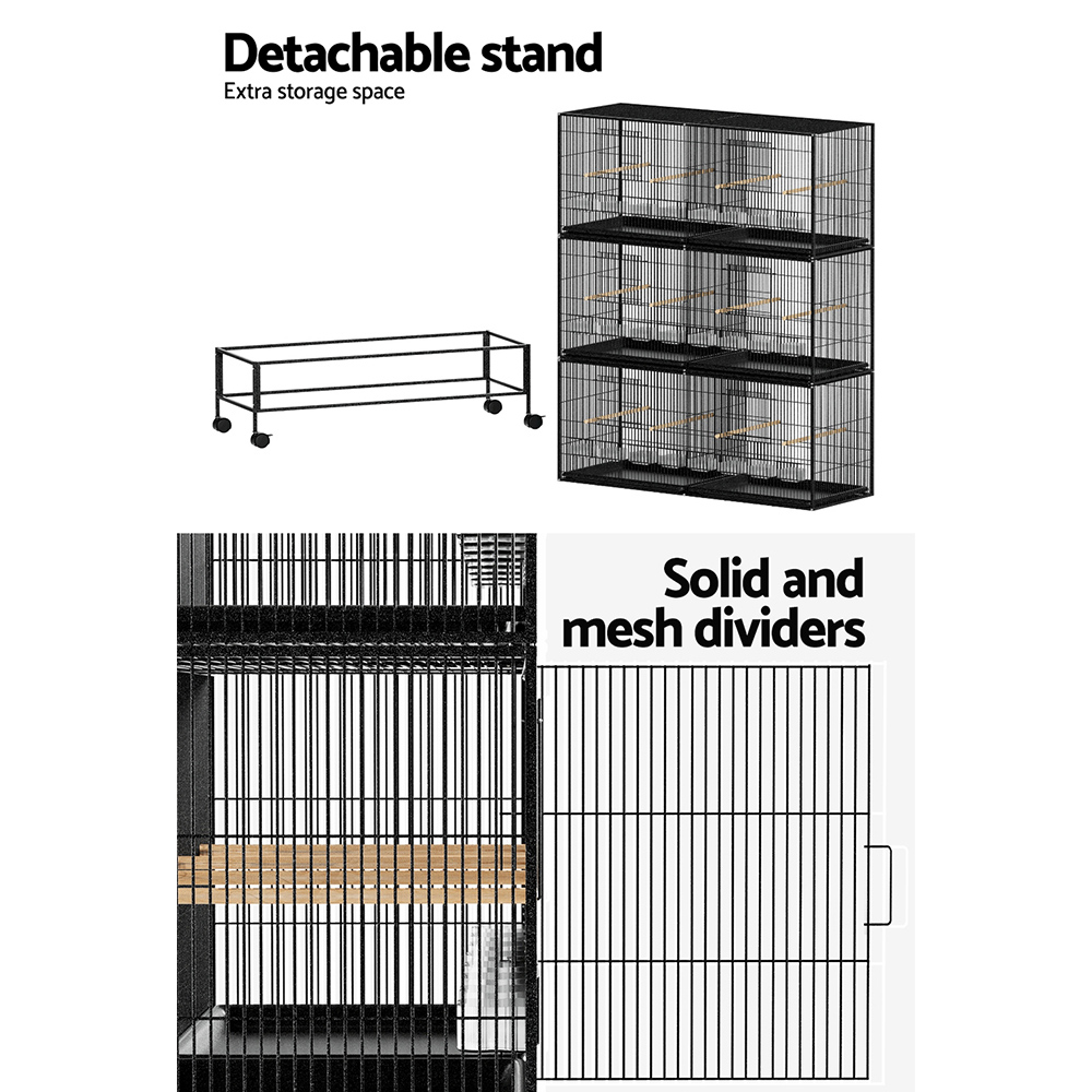 i.Pet Bird Cage 175cm Aviary 6-Cage Design view 5