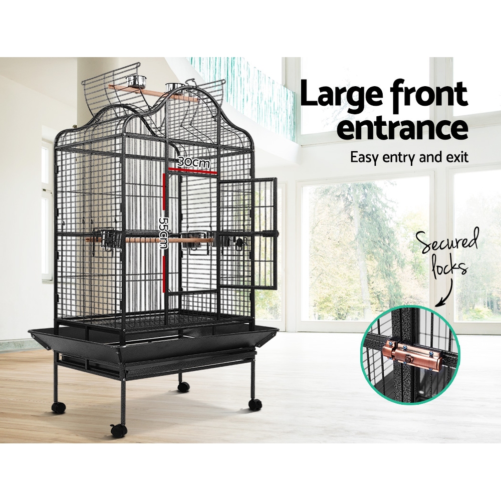 i.Pet Bird Cage 168cm Large Aviary Open Top view 4