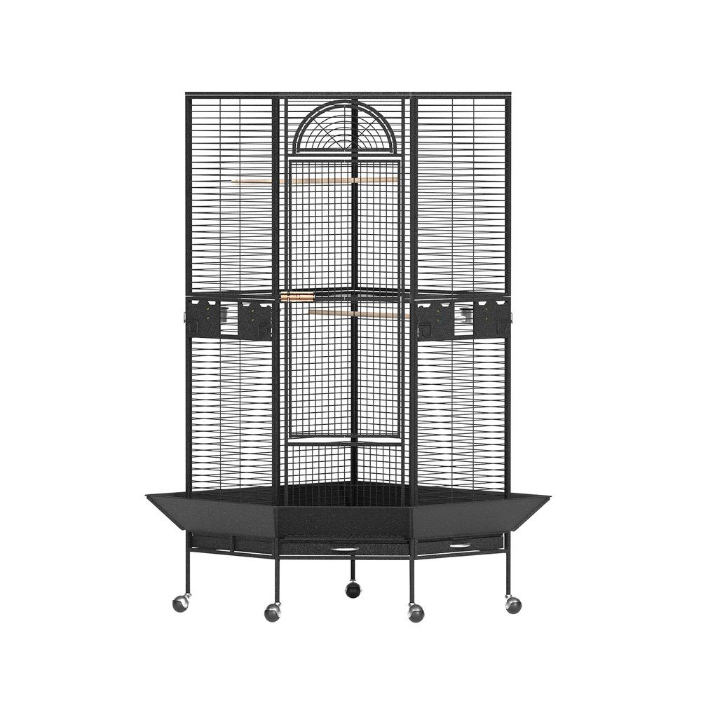 i.Pet Bird Cage Jumbo Aviary Corner Design view 3