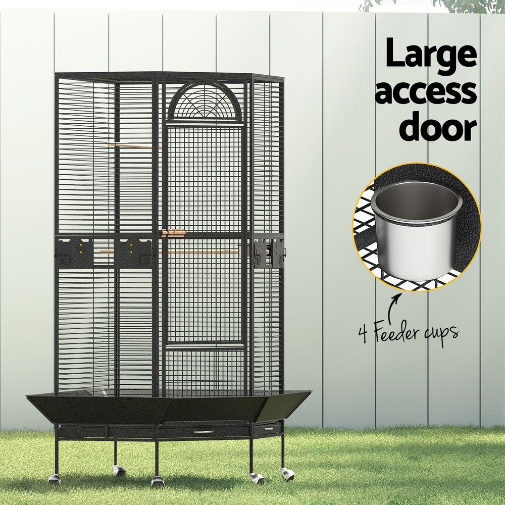 i.Pet Bird Cage Jumbo Aviary Corner Design view 4