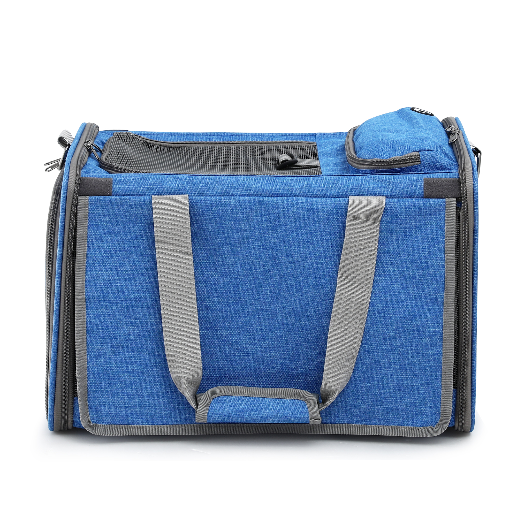i.Pet Foldable Pet Carrier Backpack Oxford Blue view 3