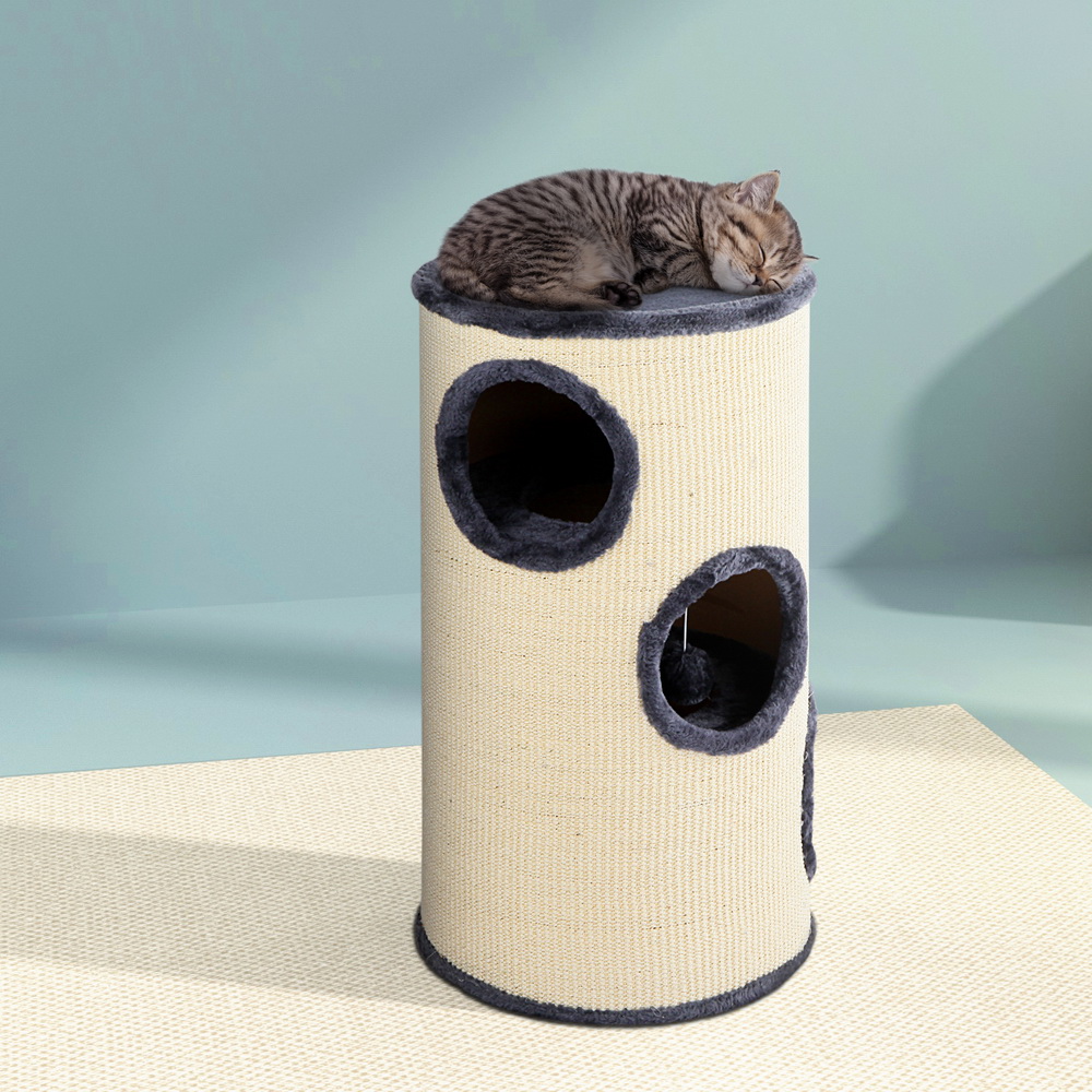 i.Pet Cat Tree 70cm with Hanging Ball & Hiding Spots
