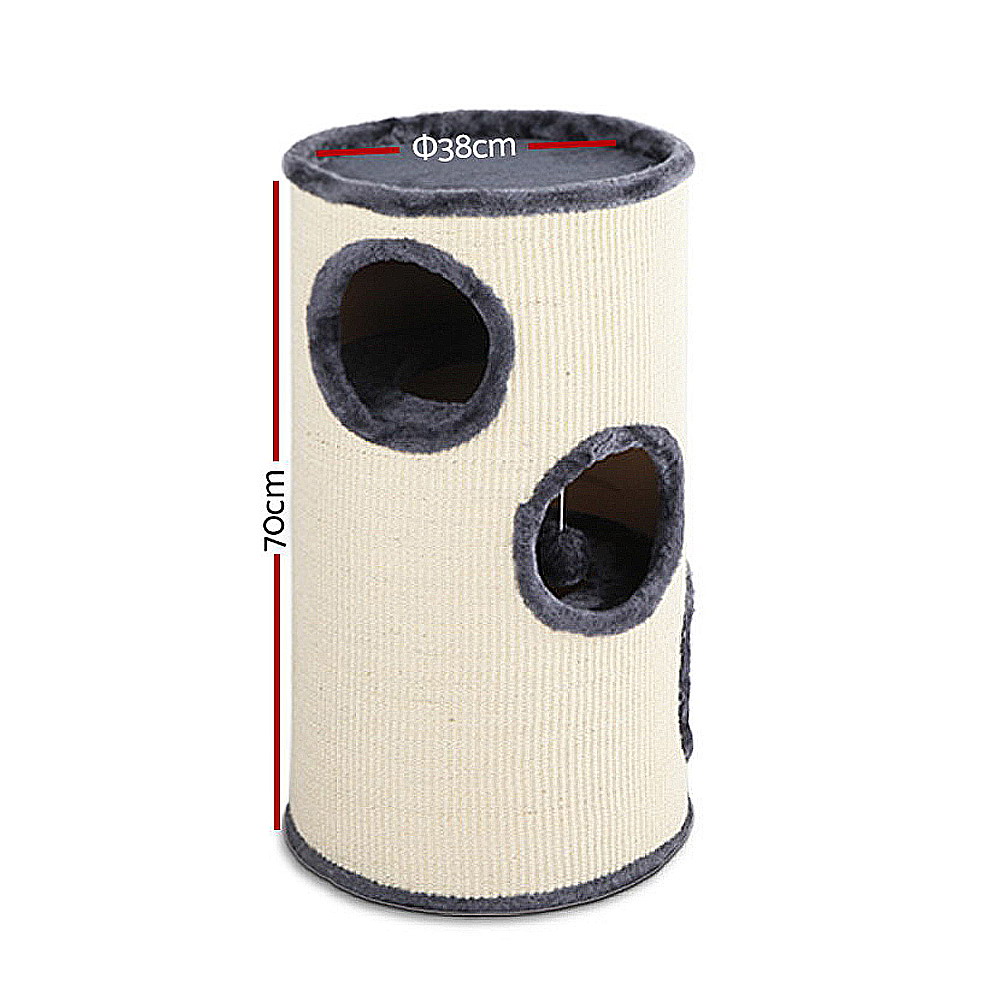 i.Pet Cat Tree 70cm with Hanging Ball & Hiding Spots view 2