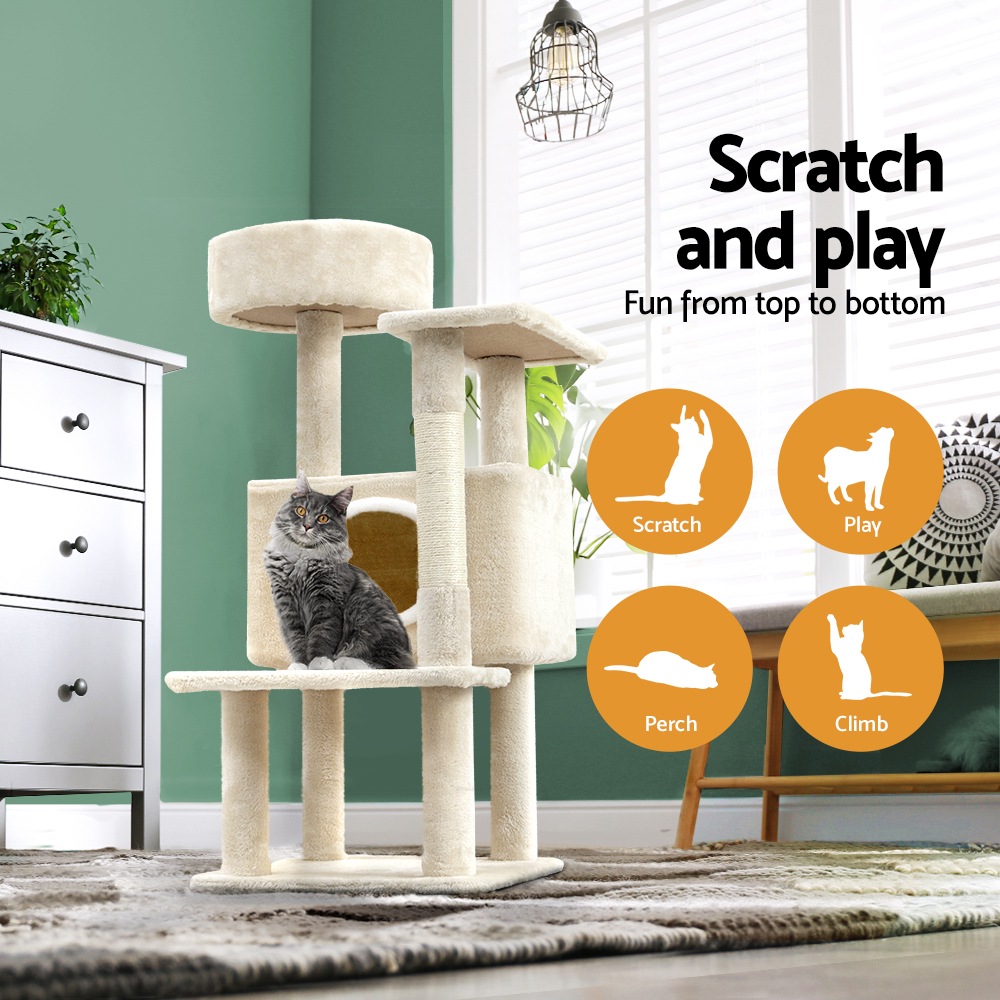 i.Pet Cat Tree 90cm Small with Bed Cubicle & Platforms view 4