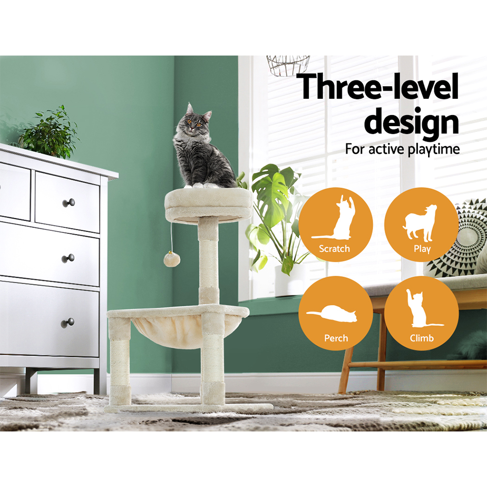 i.Pet Cat Tree 69cm Small with Hammock & Activity Ball view 4