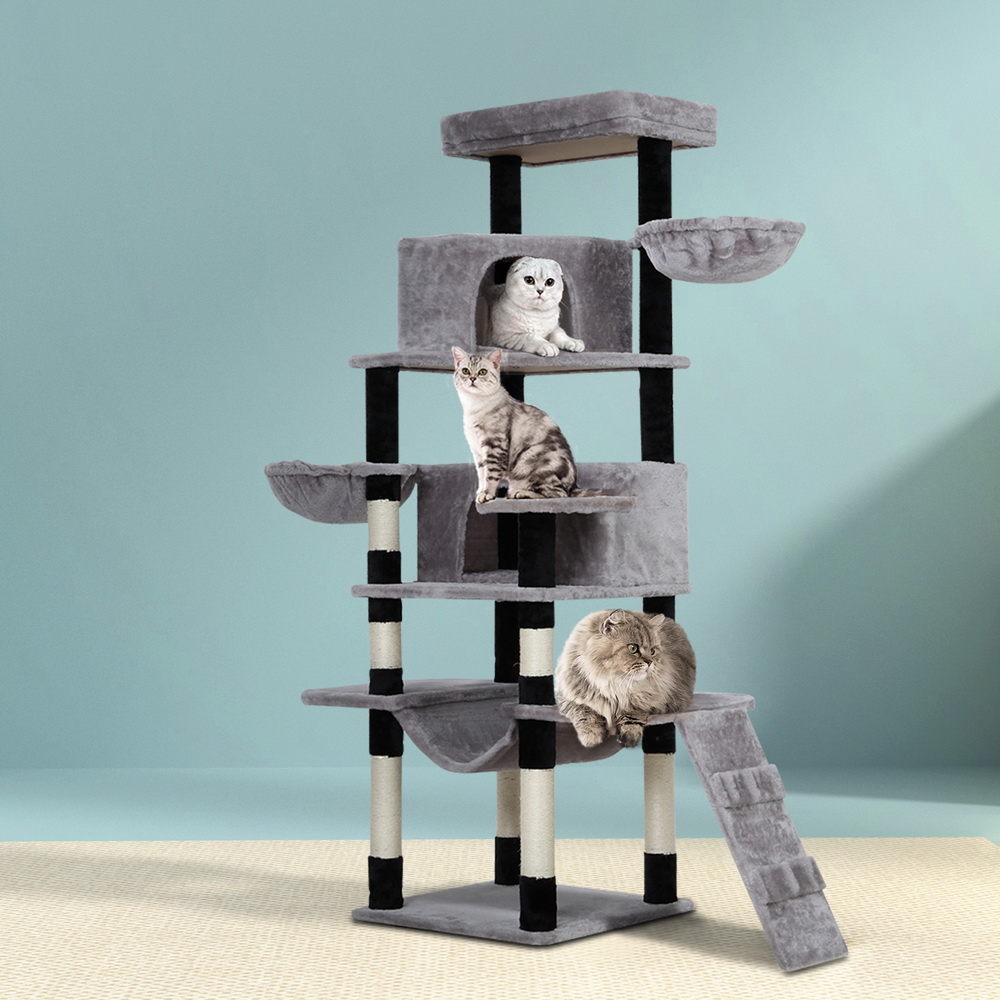 i.Pet Cat Tree 161cm Large with Hammock & Ladder