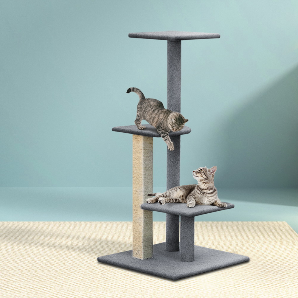 i.Pet Cat Tree 124cm Scratching Post Tower