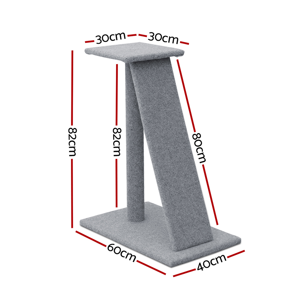 i.Pet Cat Tree 82cm with Ramp & Elevated Perch view 2