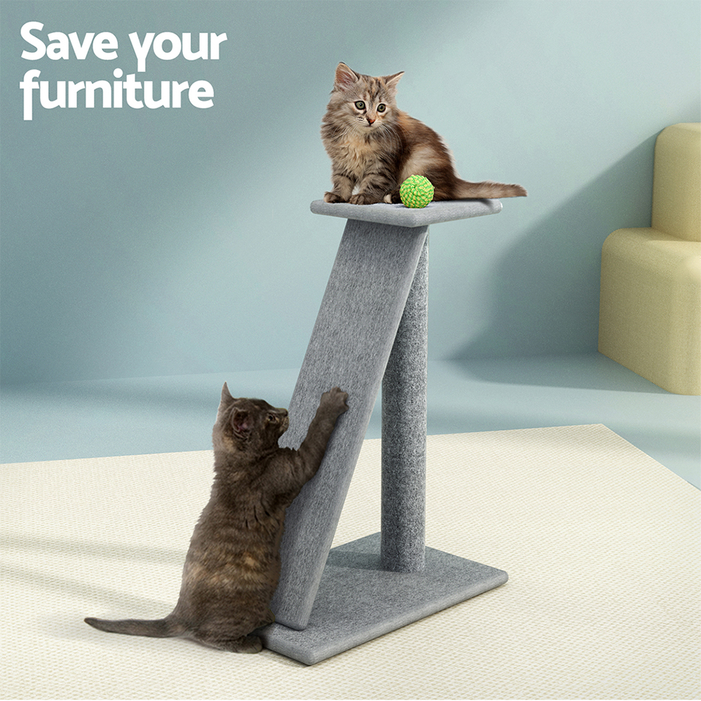 i.Pet Cat Tree 82cm with Ramp & Elevated Perch view 4