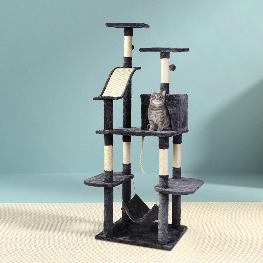 i.Pet Cat Tree 171cm with Hammock & Sleeping Cradle