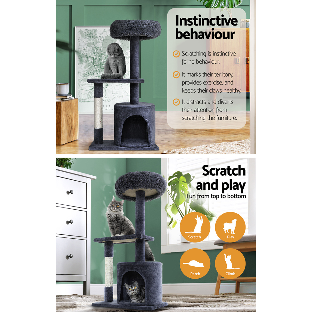 i.Pet Cat Tree 94cm with Hanging Toys & Sisal Posts view 5