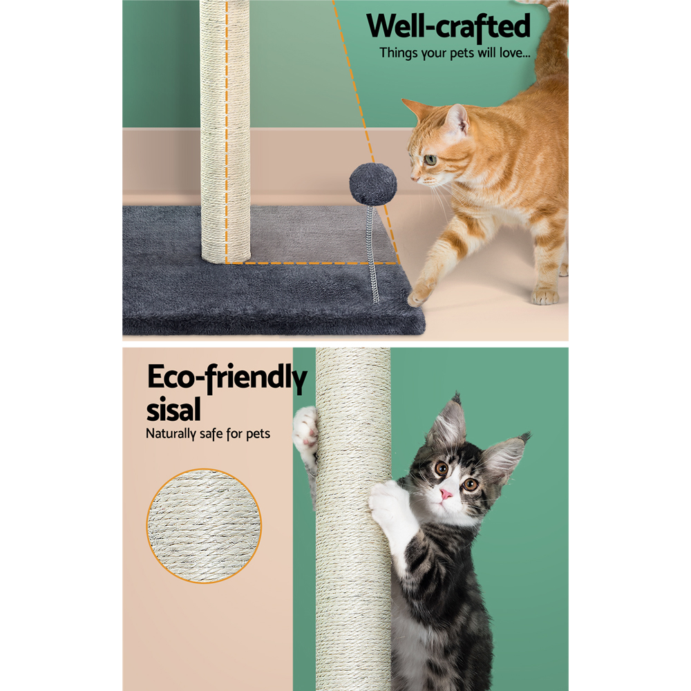 i.Pet Cat Tree 105cm Scratching Post Hanging Toys view 5