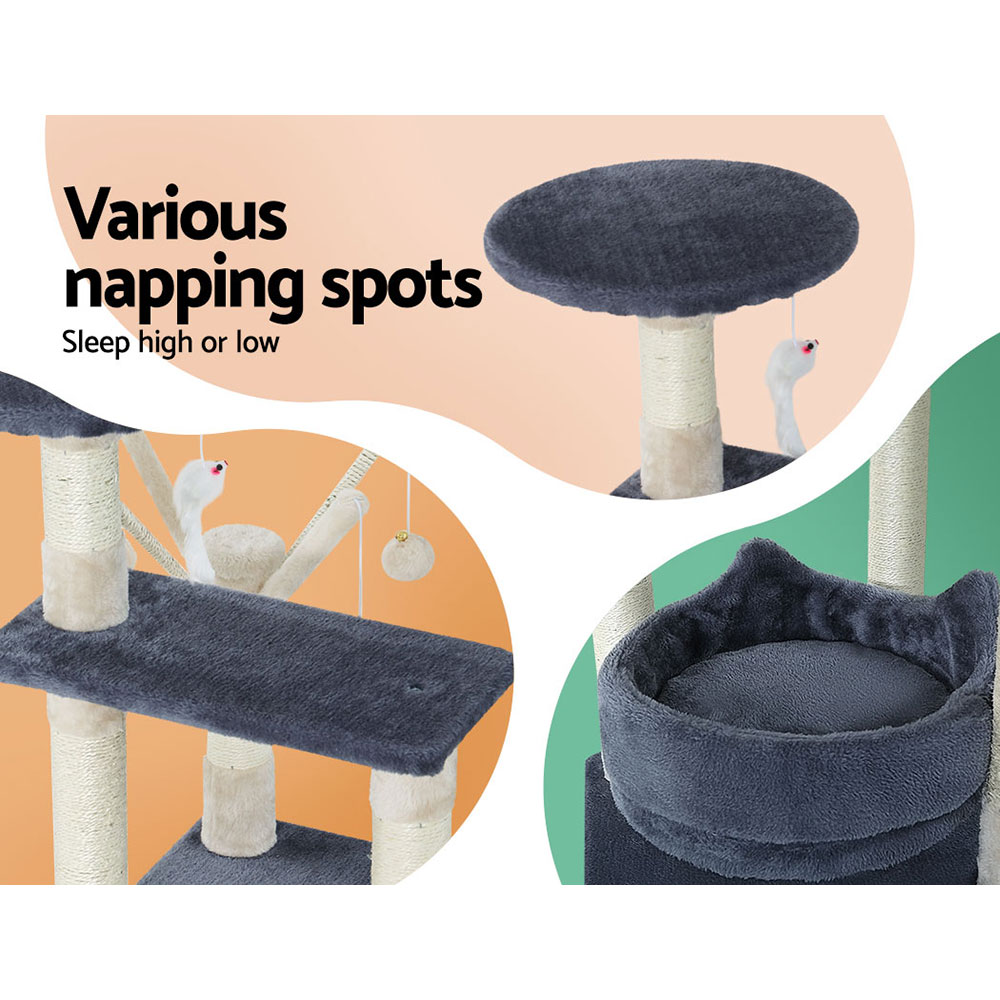 i.Pet Cat Tree 110cm Multi-Level Scratching Post view 5