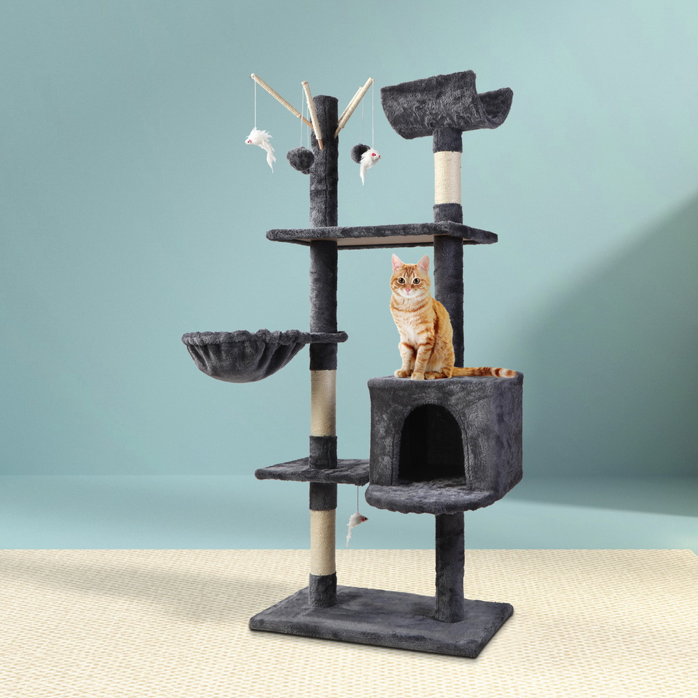 i.Pet Cat Tree 140cm Sleeping Cradle Hammock