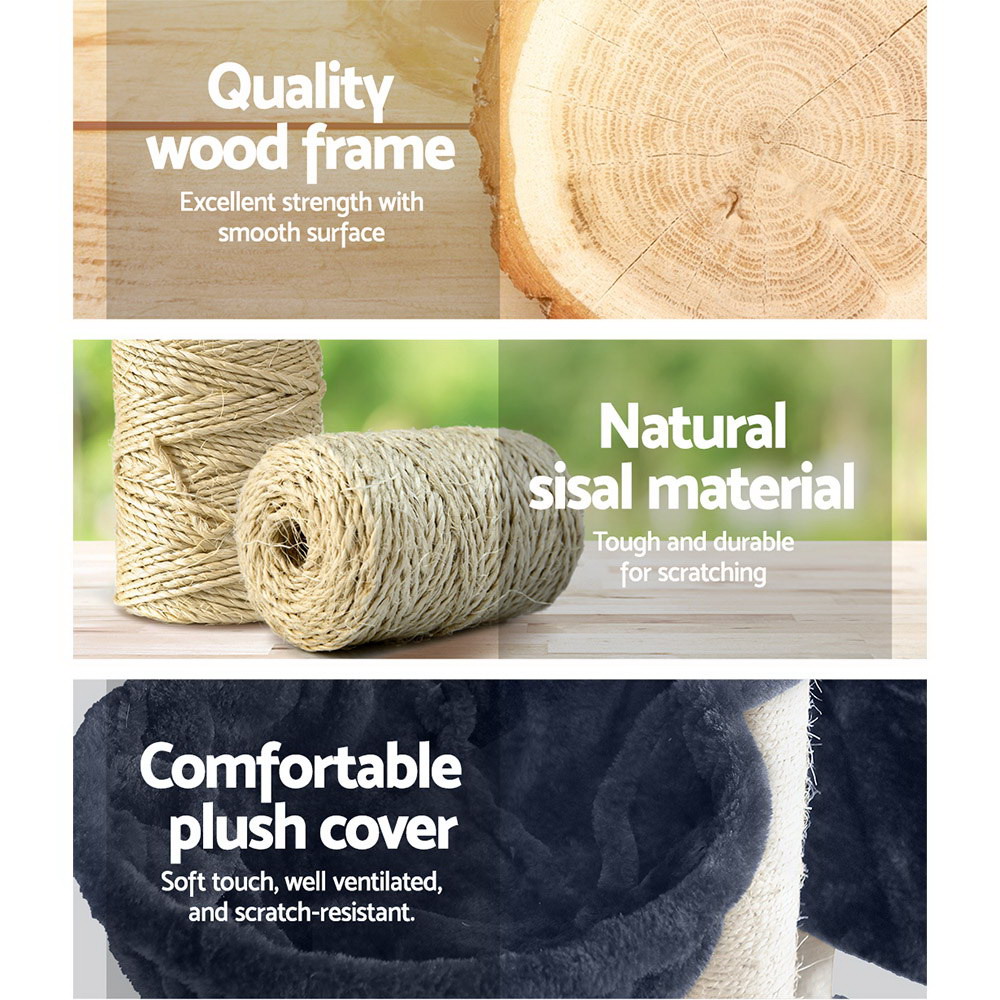 i.Pet Cat Tree 244cm with Sisal Scratching Posts view 4