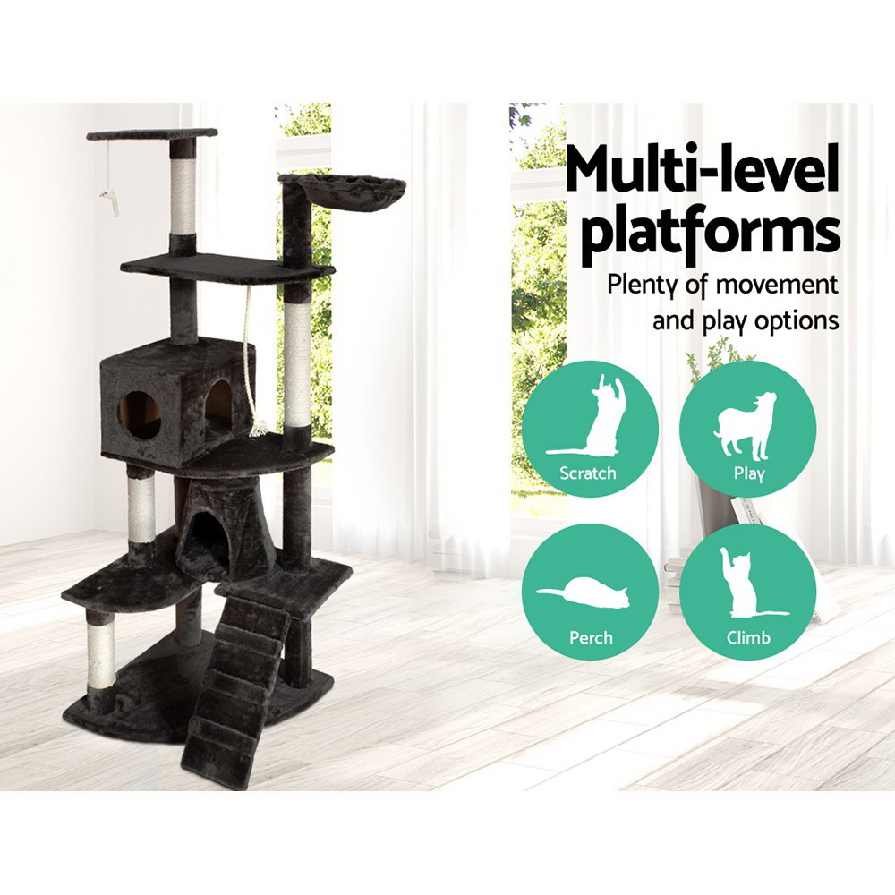 i.Pet Cat Tree 193cm with Sisal Scratching Posts view 3