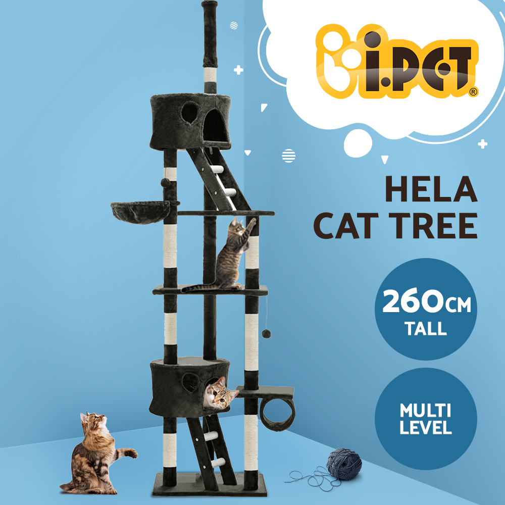 i.Pet Cat Tree 260cm Condo with Cubby Holes & Platforms view 3