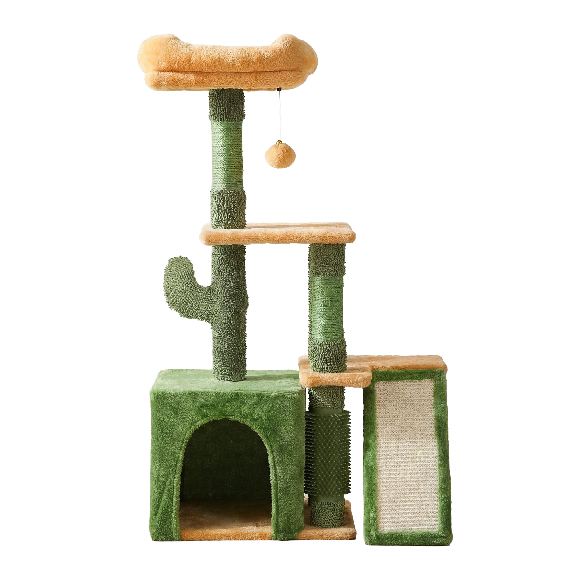 i.Pet Cat Tree Tower 101cm Green with Anti-Tip Base view 3