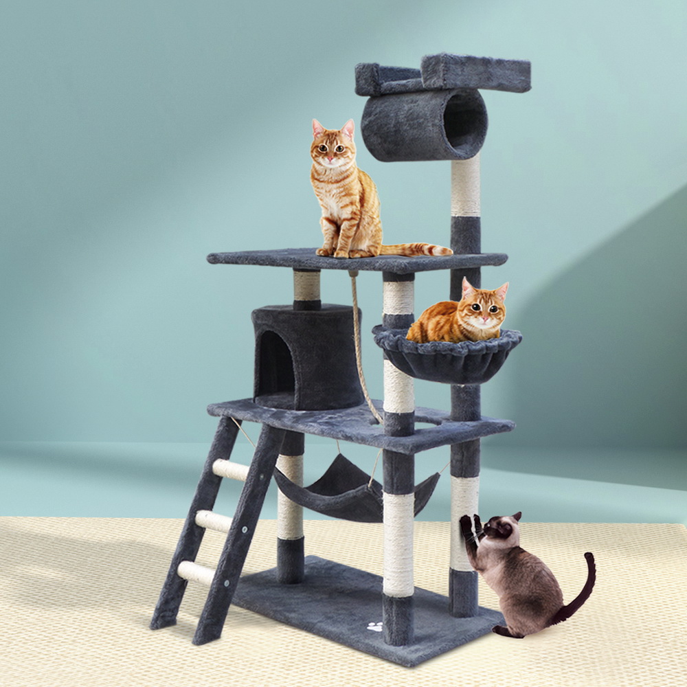 i.Pet Cat Tree 141cm Scratching Post Tower