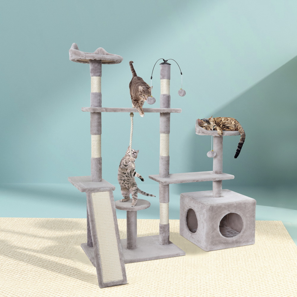 i.Pet Cat Tree 135cm 4-Level Scratching Post