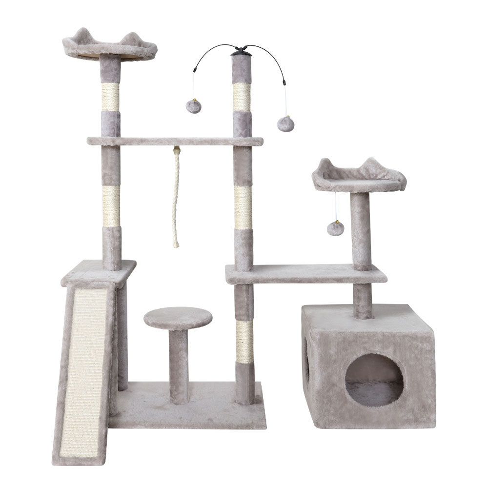 i.Pet Cat Tree 135cm 4-Level Scratching Post view 3