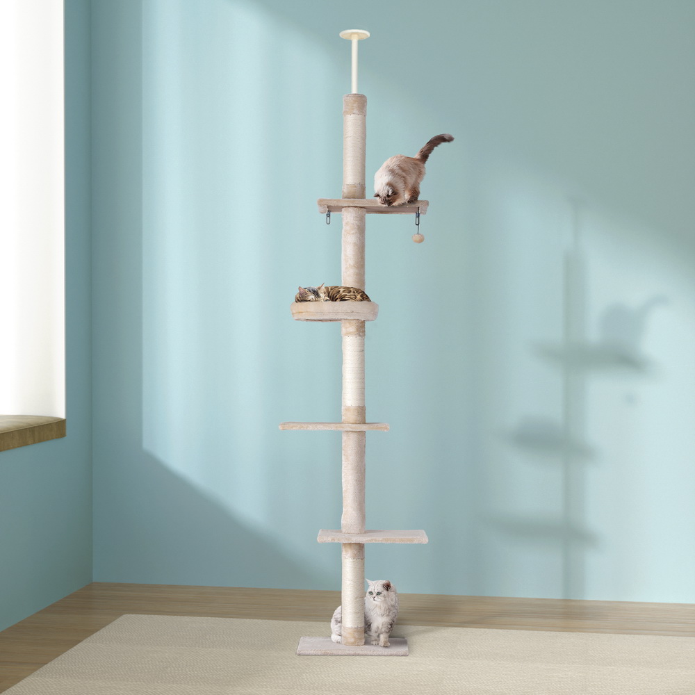 i.Pet Cat Tree 290cm Floor to Ceiling Tower