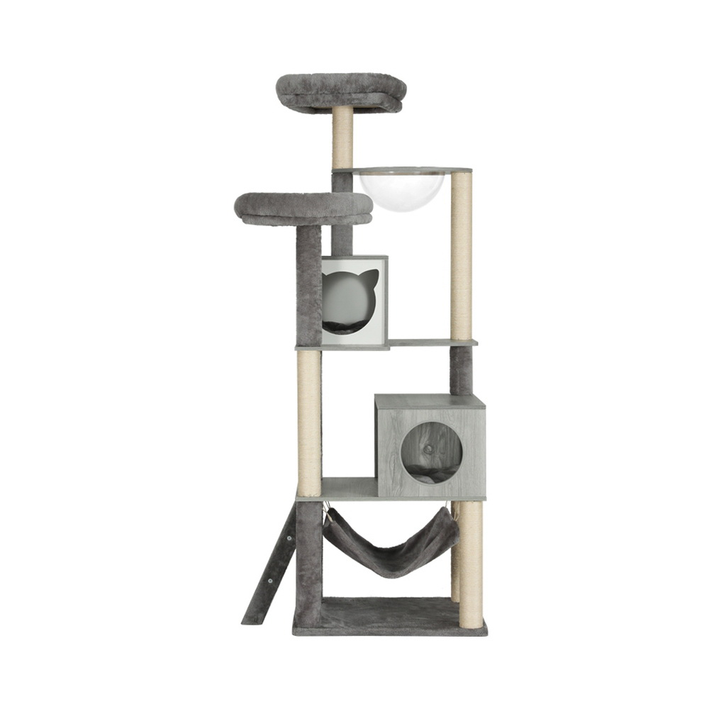 i.Pet Cat Tree 178cm Wood with Sisal Scratching Posts view 3