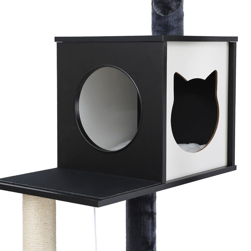 i.Pet Cat Tree Tower 144cm Wood with Sisal Posts view 4