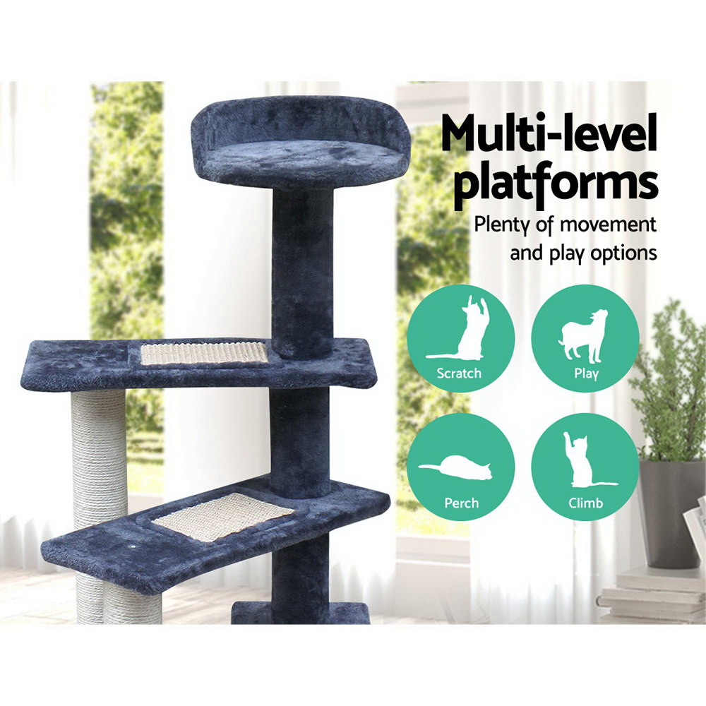 i.Pet Cat Tree 100cm Scratching Post Condo view 3