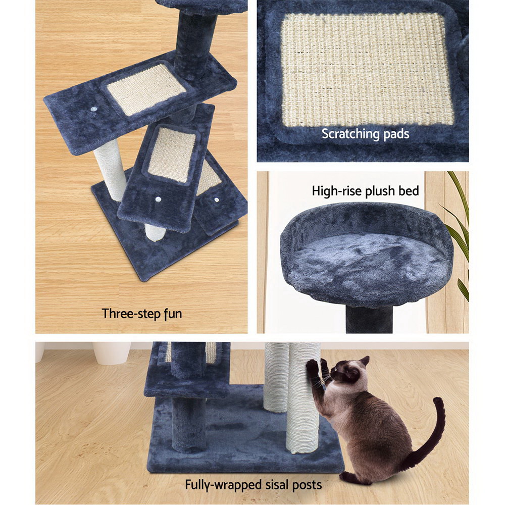 i.Pet Cat Tree 100cm Scratching Post Condo view 5