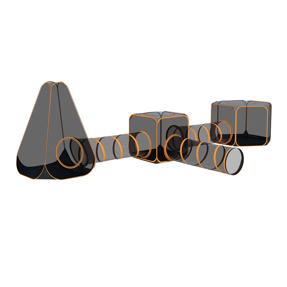 i.Pet 6-in-1 Pet Playpen Cat House Tent Tunnel