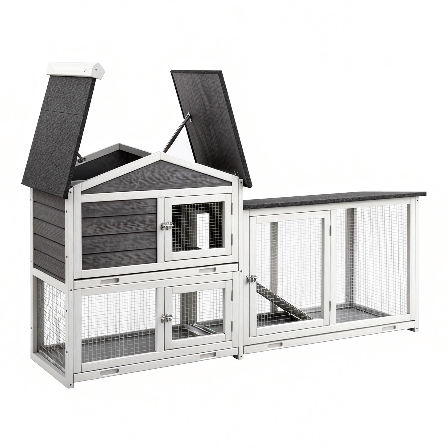 i.Pet Rabbit Hutch Extra Large Wooden Chicken Coop with Run
