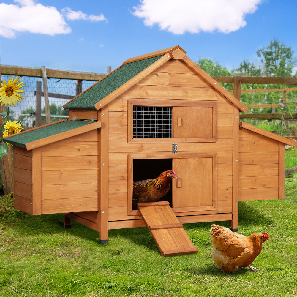 i.Pet Rabbit Hutch 150cm x 68cm Wooden Play Space