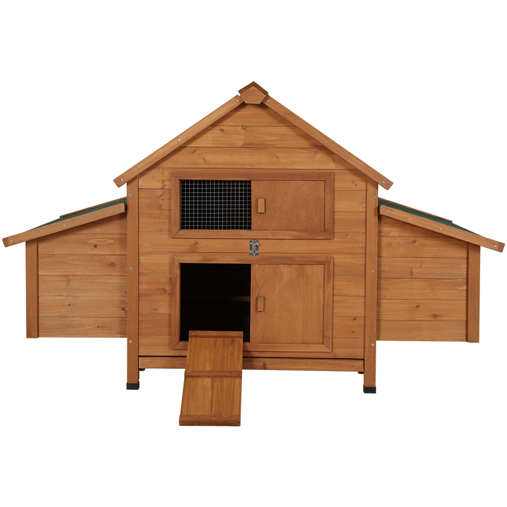 i.Pet Rabbit Hutch 150cm x 68cm Wooden Play Space view 3
