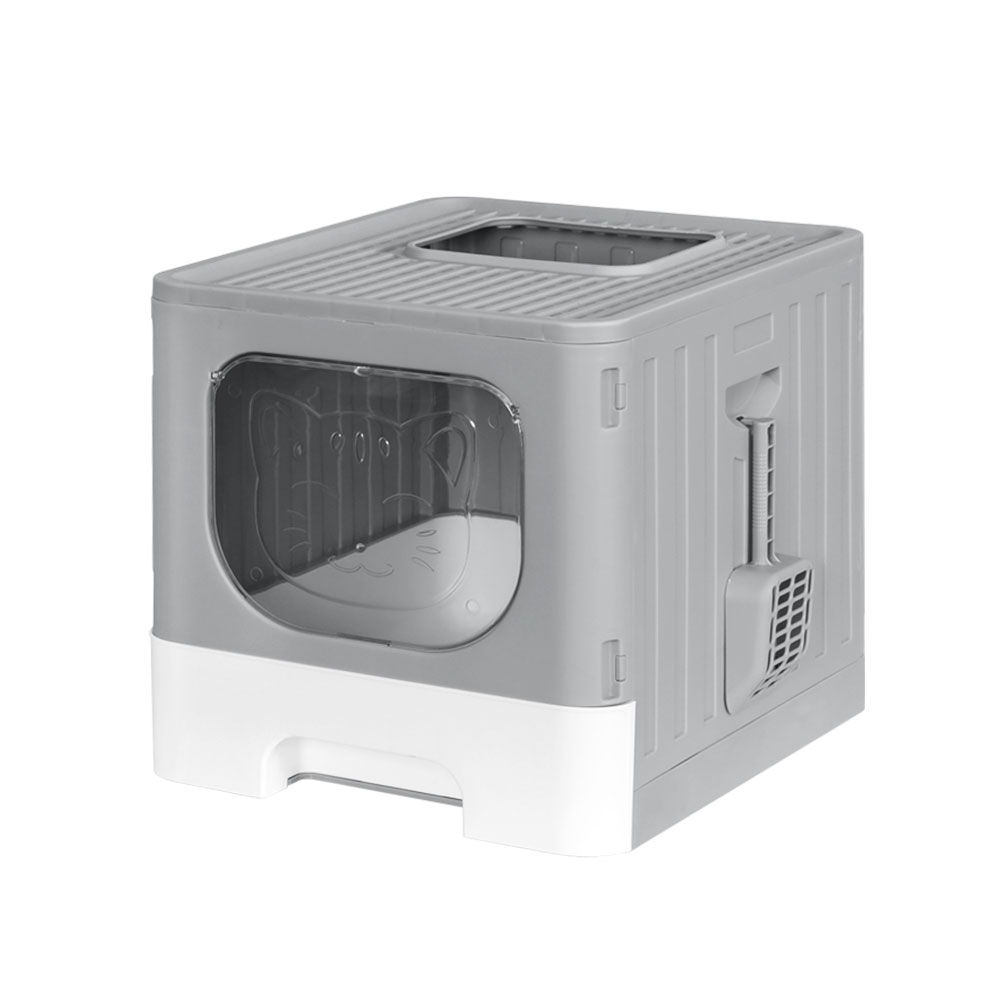 i.Pet Foldable Enclosed Cat Litter Box