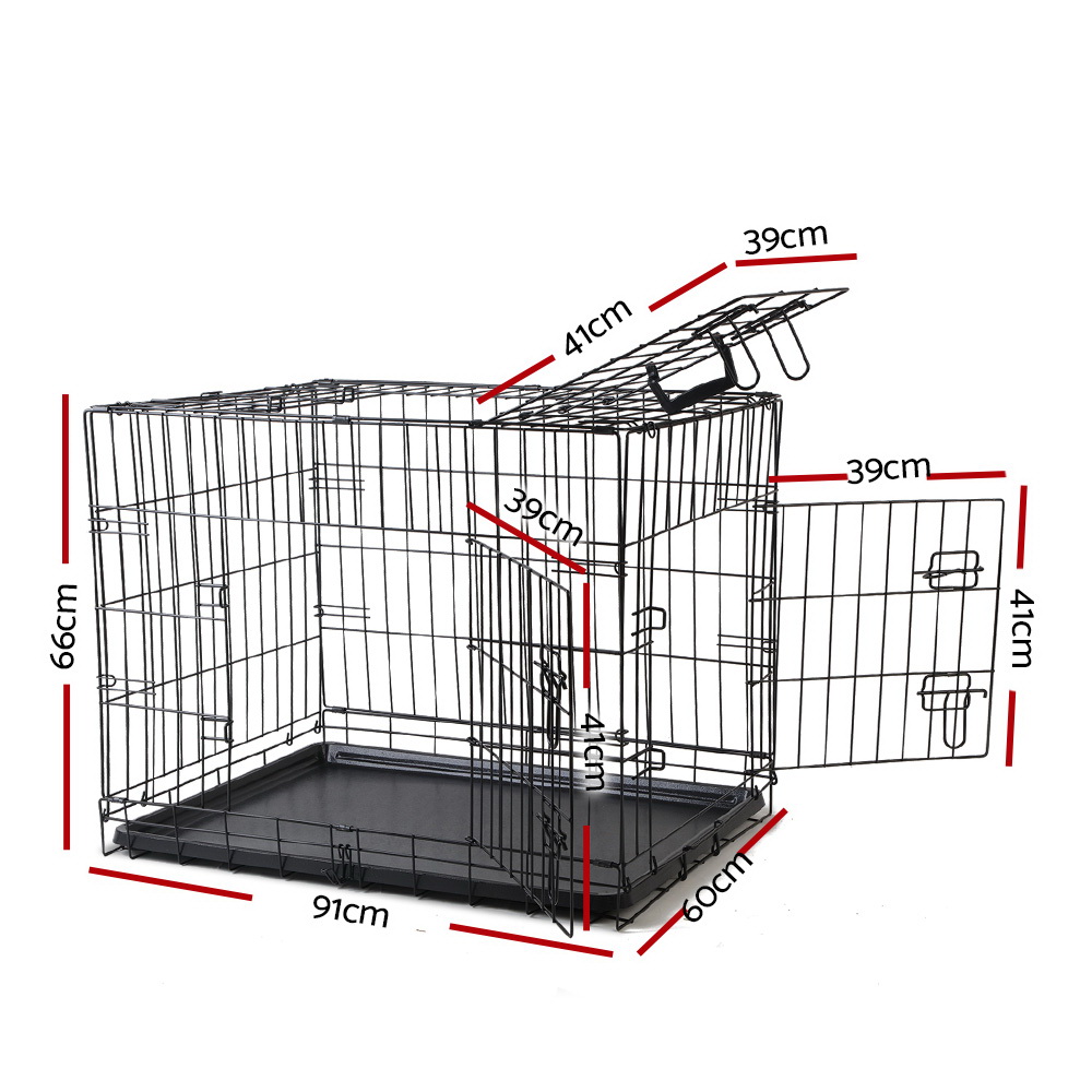 i.Pet Dog Cage Crate Kennel 3 Doors view 2