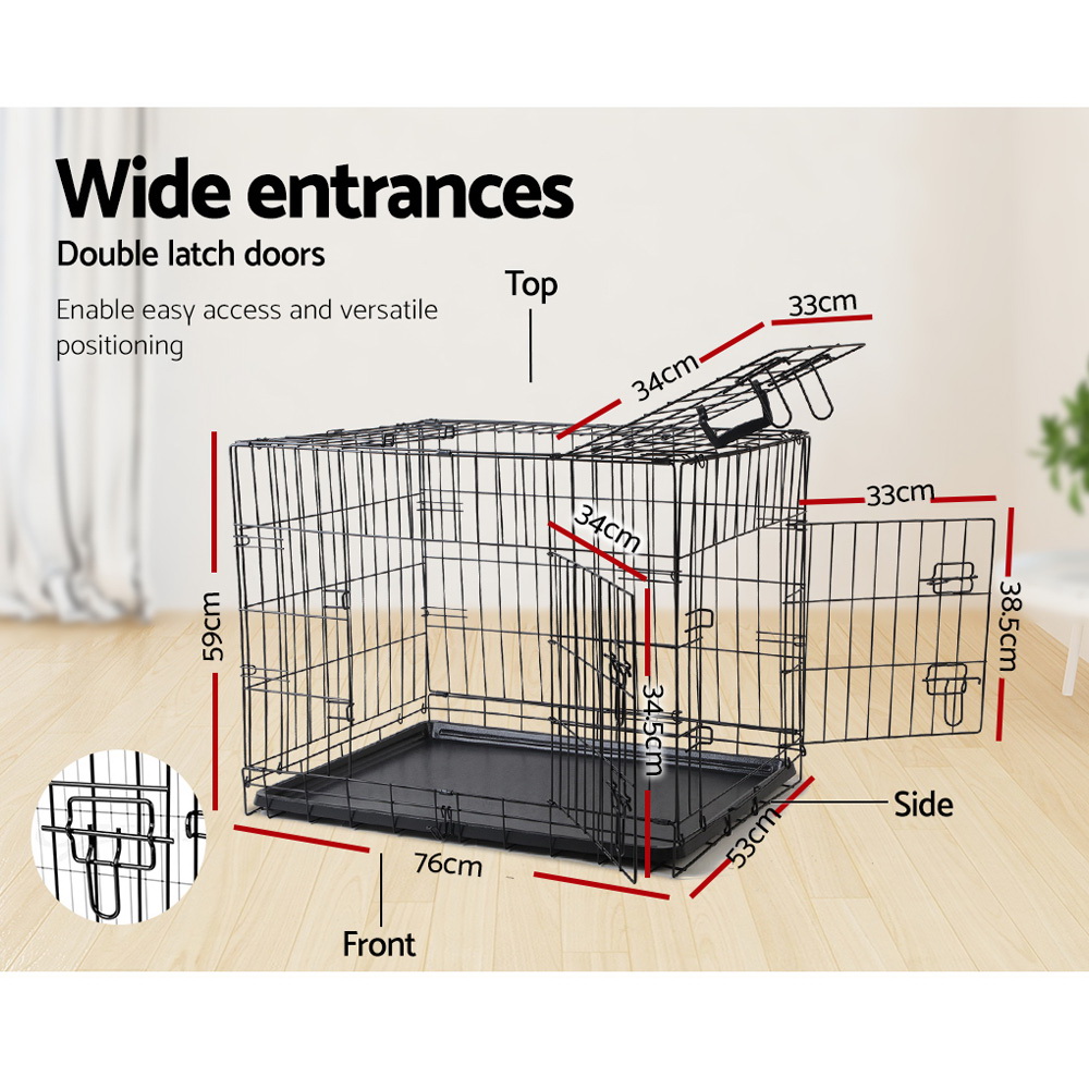 i.Pet Dog Cage Crate Kennel 3 Doors view 5