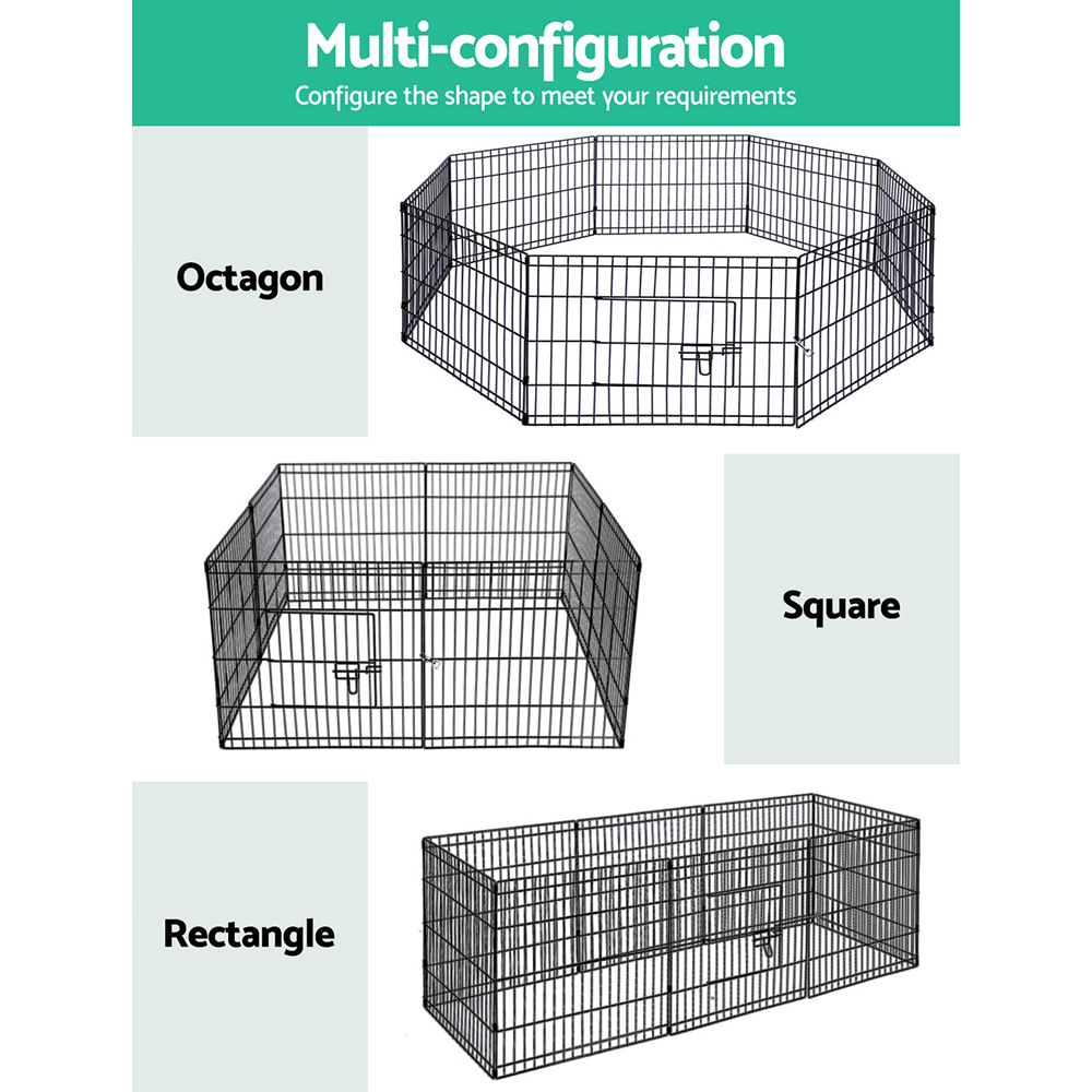 i.Pet 2-Pack 8-Panel Dog Playpen Fence Enclosure view 4