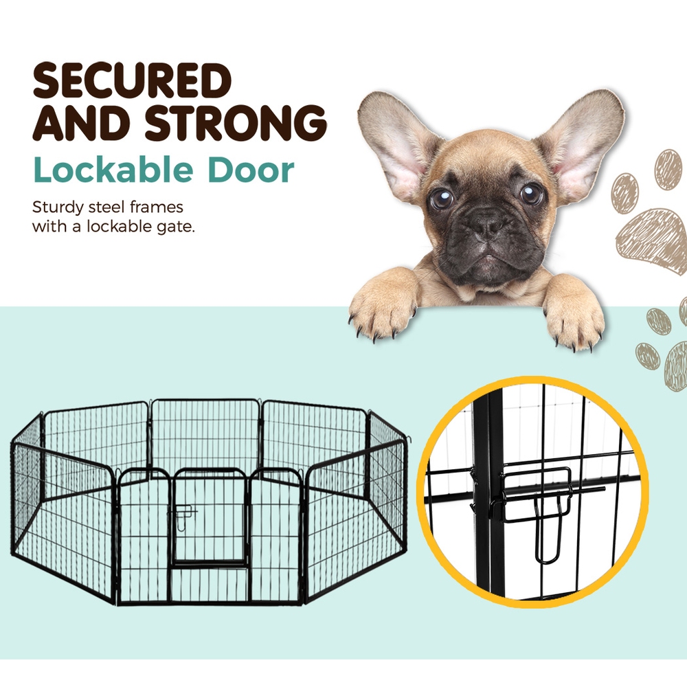 i.Pet 8-Panel Dog Playpen Exercise Cage Enclosure view 4