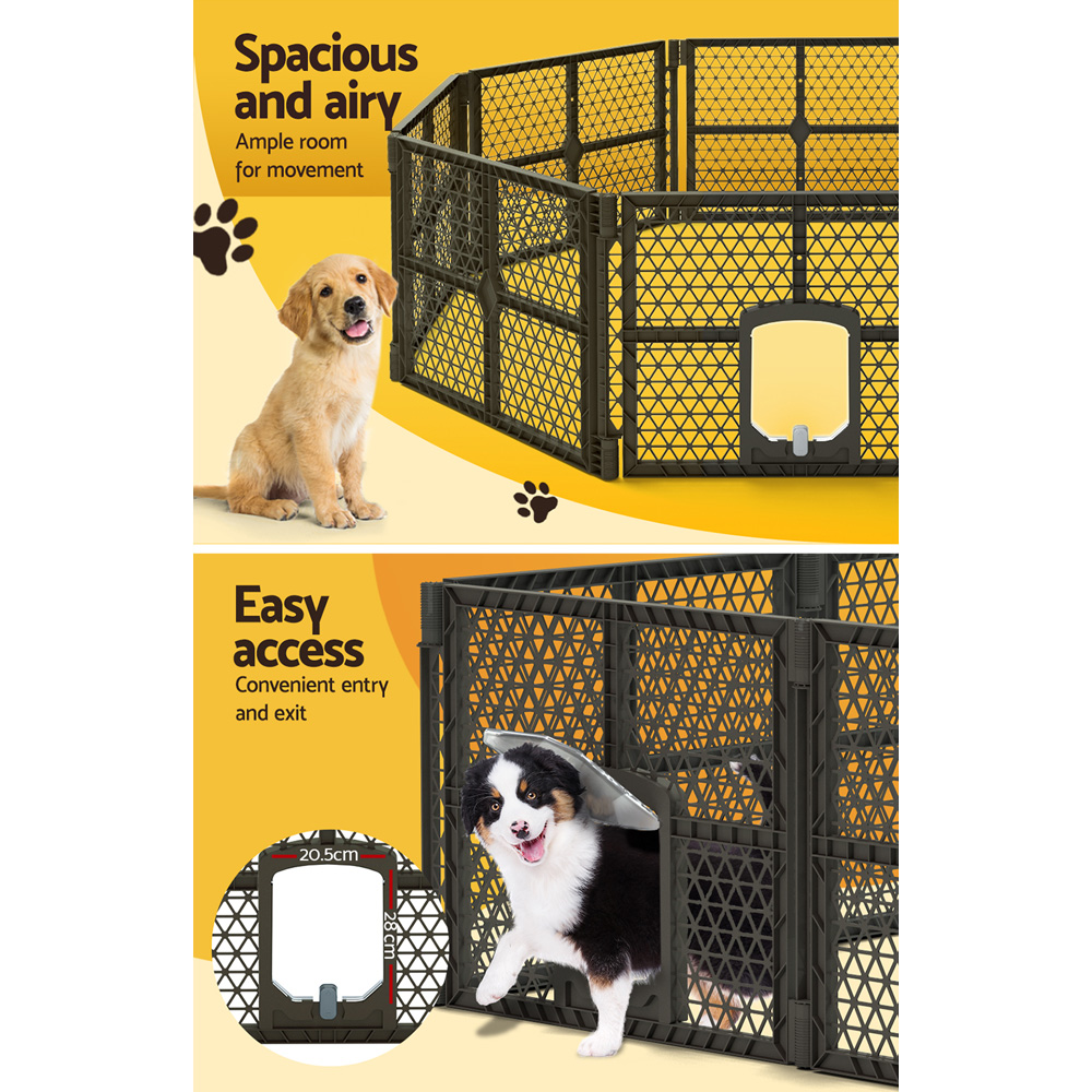 i.Pet Plastic Dog Play Pen Enclosure Pet Fence view 5