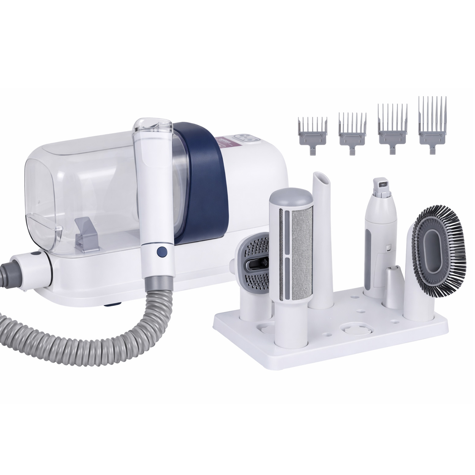 i.Pet 7-in-1 Pet Grooming Kit Vacuum Clipper White view 2