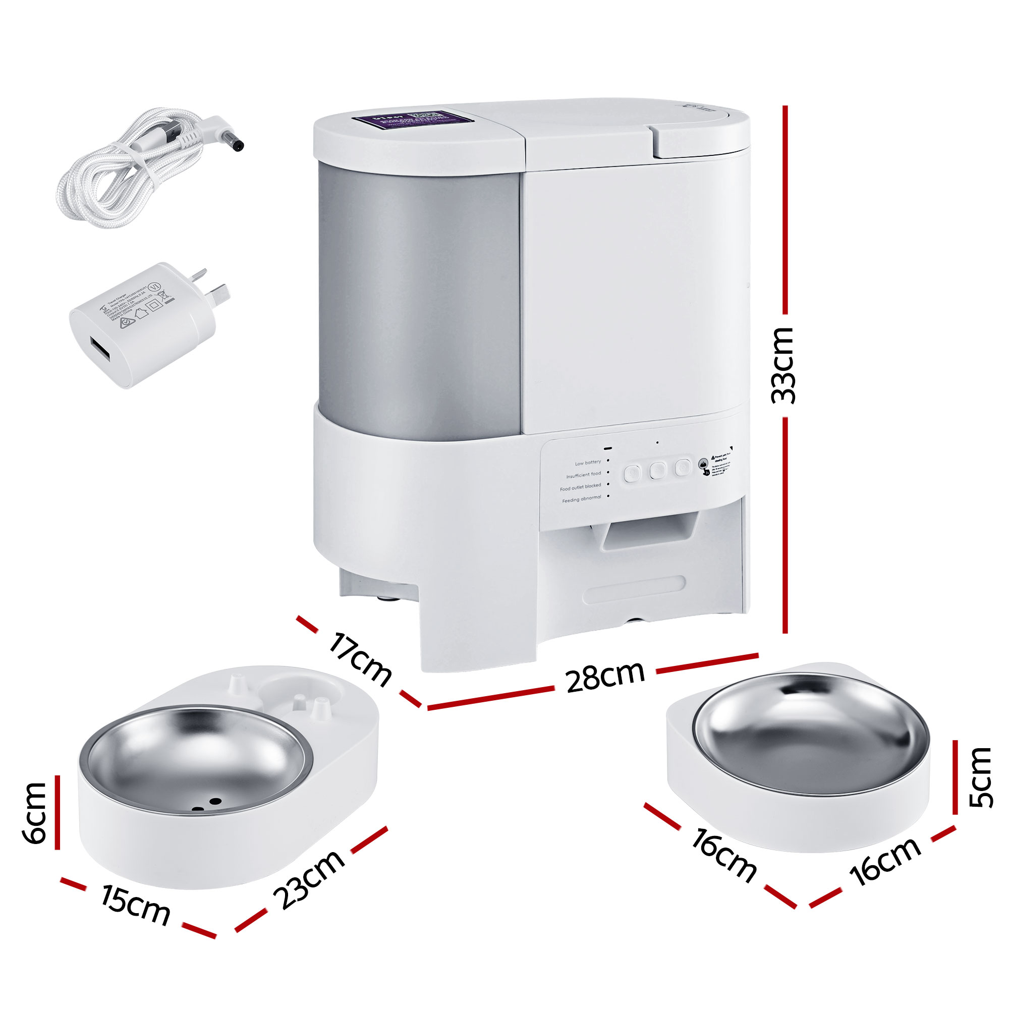 i.Pet 2-in-1 Automatic Pet Feeder & Water Dispenser 4L view 2